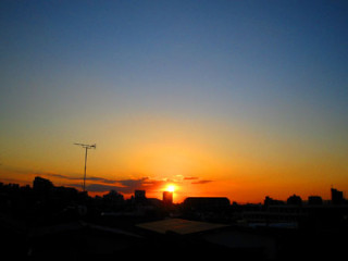 いつもの夕陽