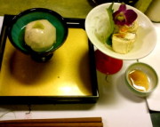 胡麻豆腐、湯葉巻